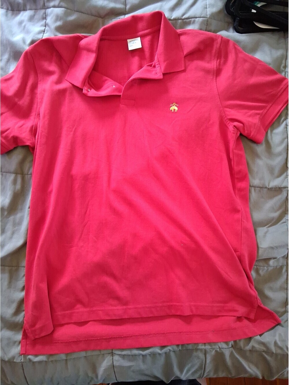 Brooks Brothers 1818 Men Performance Polo Slim Fit Red Size XL Cotton C2